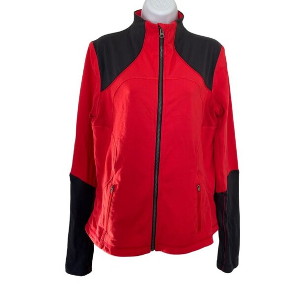 Lululemon Forme Jacket Women's Size 12 Red Black - Picture 1 of 8
